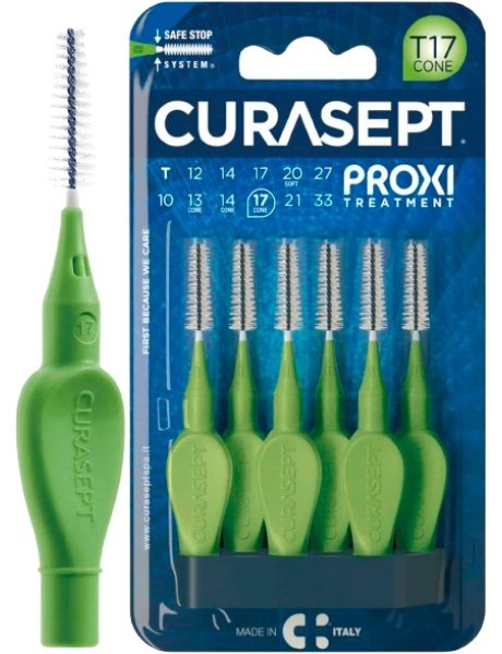 CURASEPT PROXI T17 CONE VERDE/GREEN 6 PEZZI